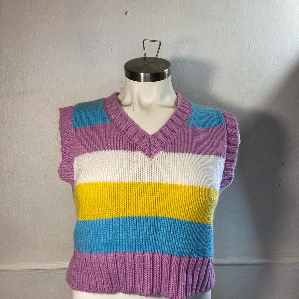 Colorful Striped Women's Sweater
